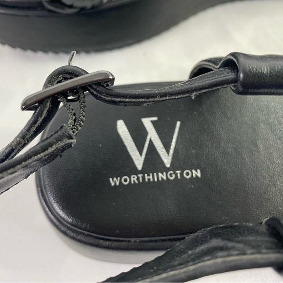Worthington Women's Lulu Strap Black Platform Sandals Size 7.5 NWOT SKU0379 - Picture 6 of 8